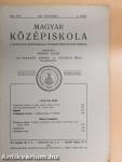 Magyar Középiskola 1937. november