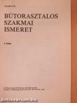 Bútorasztalos szakmai ismeret