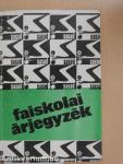 Faiskolai árjegyzék 1973. ősz-1974. tavasz