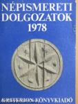 Népismereti dolgozatok 1978