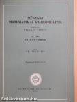 Műszaki matematikai gyakorlatok A. VIII.