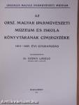 Az Orsz. Magyar Iparművészeti Múzeum és Iskola könyvtárának címjegyzéke