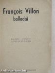 Francois Villon balladái Faludy György átköltésében