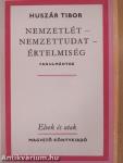 Nemzetlét-nemzettudat-értelmiség