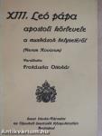 XIII. Leó pápa apostoli körlevele a munkások helyzetéről