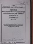 Teppiche Wissenschaftlicher Darlegungen Entsprechend der Wahren Philosophie (Stromateis) III/1-3.