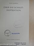 Über die Schriftinspiration