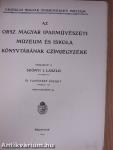 Az Orsz. Magyar Iparművészeti Múzeum és Iskola könyvtárának czímjegyzéke