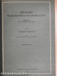 Műszaki matematikai gyakorlatok C. IV.