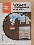 Mit kell tudni az 1987. évi népgazdasági tervről?