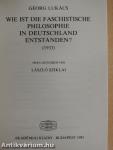 Wie ist die Faschistische Philosophie in Deutschland Entstanden?