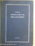 Vita irodalmunk helyzetéről