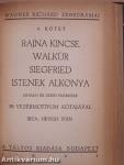 Wagner Richárd élete/Rienzi/A bolygó hollandi/Tannhäuser/Lohengrin/A Nibelung gyűrűje/Rajna kincse/Walkür/Siegfried/Istenek alkonya/A nürnbergi mesterdalnokok/Tristan és Isolde/Parsifal