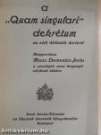 A "Quam singulari" dekrétum az első áldozók koráról