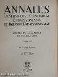 Annales Universitatis Scientiarum Budapestinensis de Rolando Eötvös Nominatae XVI.