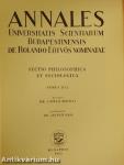 Annales Universitatis Scientiarum Budapestinensis de Rolando Eötvös Nominatae XVI.