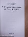 A Concise Dictionary of Early English