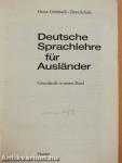 Deutsche Sprachlehre für Ausländer - Grundstufe