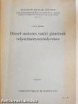Diesel-motoros vasúti járművek teljesítményszabályozása