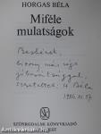 Miféle mulatságok (dedikált példány)