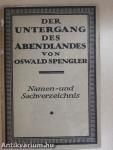 Der Untergang des Abendlandes - Namen- und Sachverzeichnis