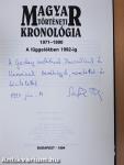 Magyar történeti kronológia 1971-1990 (dedikált példány)