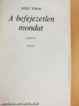 A befejezetlen mondat 1-2.