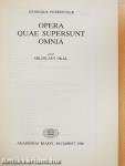 Opera quae Supersunt Omnia