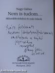 Nem is tudom... (dedikált példány)