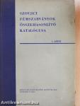 Szovjet fémszabványok összehasonlító katalógusa I. (töredék)