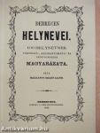 Debrecen helynevei