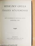 Reviczky Gyula összes költeményei