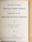 Giacomo Leopardi összes lyrai versei/Alfred de Musset válogatott költeményei