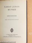 Garay János munkái