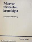 Magyar történelmi kronológia