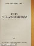 Cours de Grammaire Roumaine