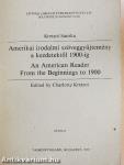 Amerikai irodalmi szöveggyűjtemény a kezdetektől 1900-ig