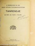 A debreceni m. kir.Tisza István-Tudományegyetem tanrendje az 1928-29. tanév I. felére