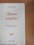 Oeuvres complétes I.