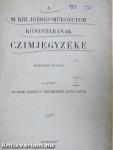 A M. Kir. József-műegyetem könyvtárának czimjegyzéke I-II.