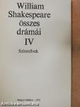 Shakespeare összes drámái IV.