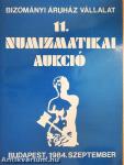 11. Numizmatikai aukció