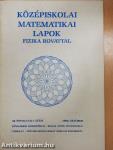 Középiskolai matematikai lapok 1986. október