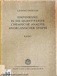 Einführung in die Quantitative Chemische Analyse Anorganischer Stoffe I.