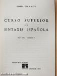 Curso Superior de Sintaxis Espanola