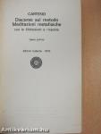 Discorso sul metodo - Meditazioni metafisiche 1-2.