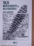 Vasi Honismereti és Helytörténeti Közlemények 1998/3.