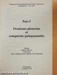 Orationes plenariae et conspectus quinquennales