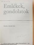 Emlékek, gondolatok 