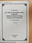 Az 1956-os forradalom utáni megtorlás Szabolcs-Szatmár-Bereg megyei dokumentumai I/2.